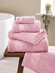 Pink Nectar Egyptian Cotton Towel - Image 1 of 6