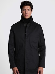 MOSS Black Car Coat - Image 1 of 4