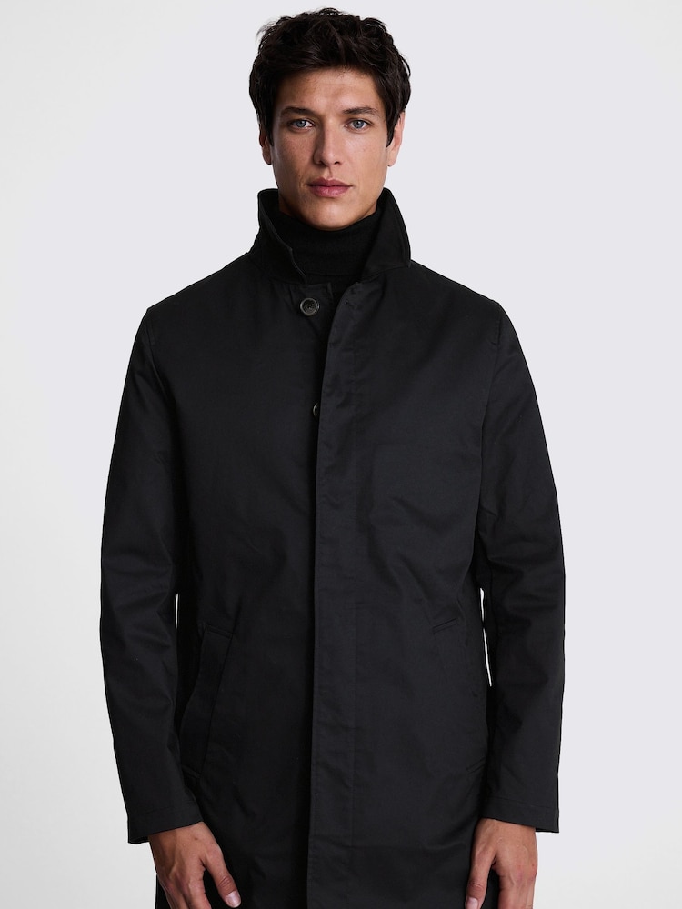 MOSS Black Car Coat - Image 1 of 4