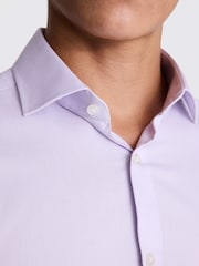 MOSS Purple Slim Fit Dobby Stretch Shirt - Image 2 of 4