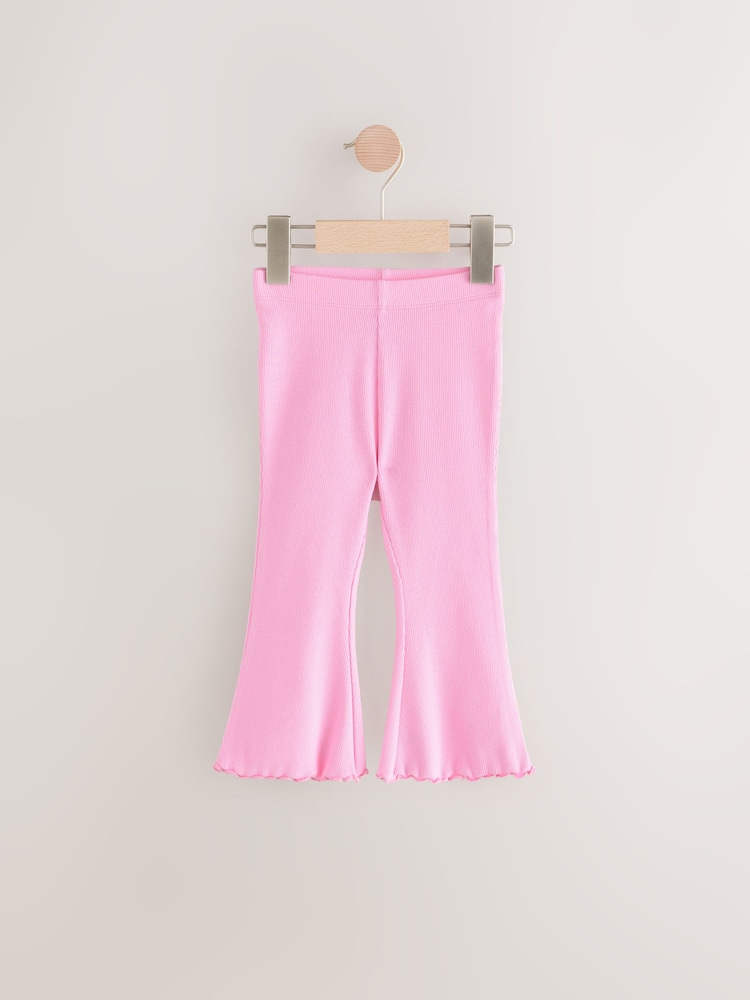 Rainbow Ribbed Flare Leggings 3 Pack (3mths-7yrs) - Image 2 of 6 Rainbow Ribbed Flare Leggings 3 Pack (3mths-7yrs) - Image 2 of 6
