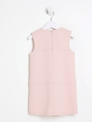 River Island Pink Girls Corsage Scuba Dress - Image 2 of 4