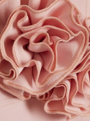 River Island Pink Girls Corsage Scuba Dress - Image 3 of 4