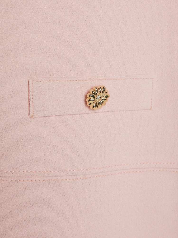River Island Pink Girls Corsage Scuba Dress - Image 4 of 4