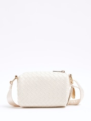 River Island Cream Girls Weave Cross-Body Bag - Image 2 of 5
