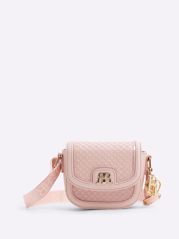 River Island Pink Girls Embossed Bag - Image 1 of 5