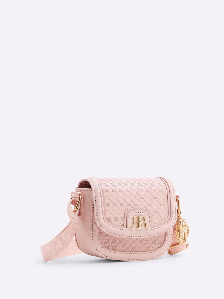 River Island Pink Embossed Bag - Image 3 of 5