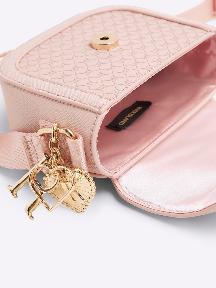 River Island Pink Embossed Bag - Image 4 of 5
