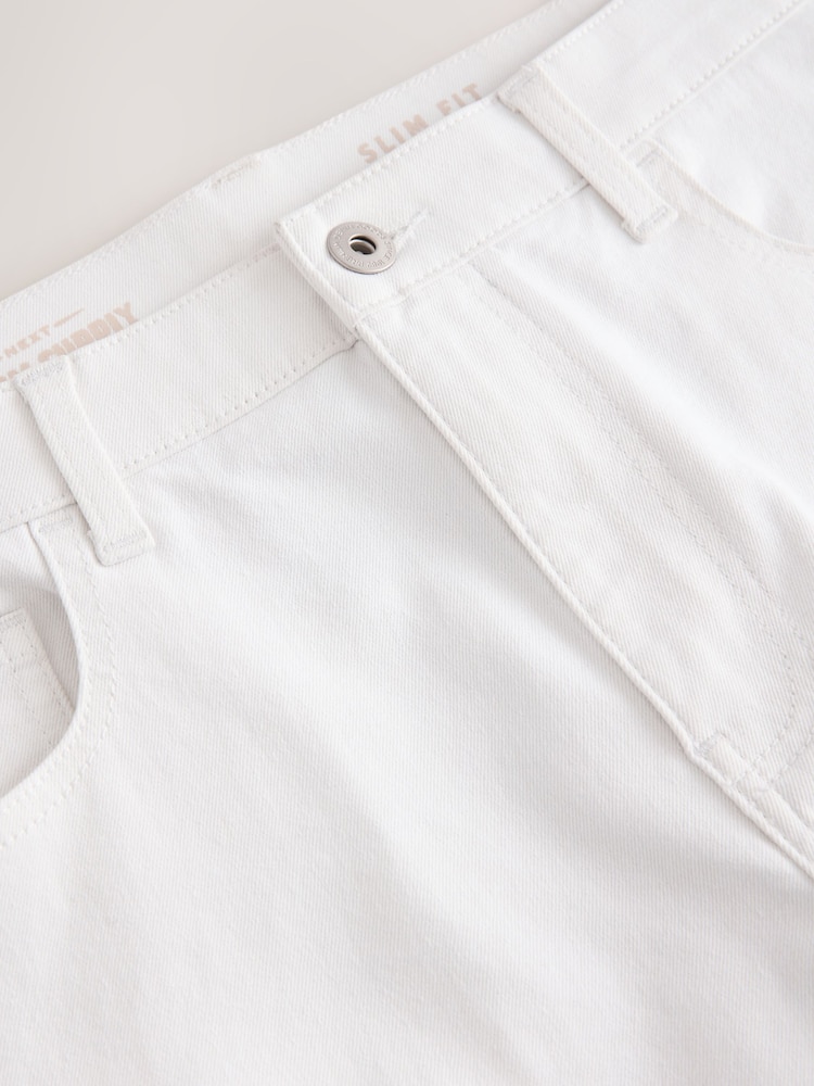 White Slim Fit Essential Stretch Jeans - Image 10 of 12