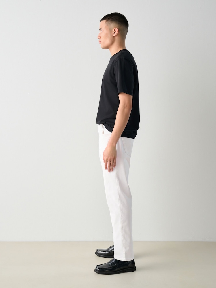 White Slim Fit Essential Stretch Jeans - Image 4 of 12