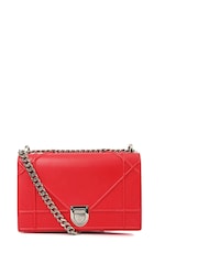 Christian Dior Red Diorama - Medium Leather Handbag - Image 1 of 6