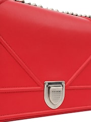 Christian Dior Red Diorama - Medium Leather Handbag - Image 6 of 6
