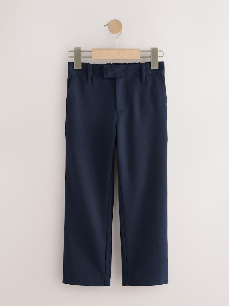 Navy Longer Length Standard Waist School Trousers (3-17yrs) - Image 1 of 6