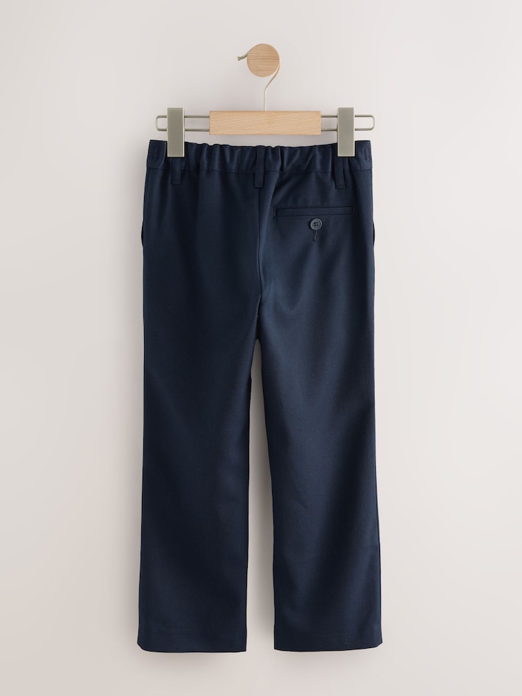 Navy Longer Length Standard Waist School Trousers (3-17yrs) - Image 2 of 6