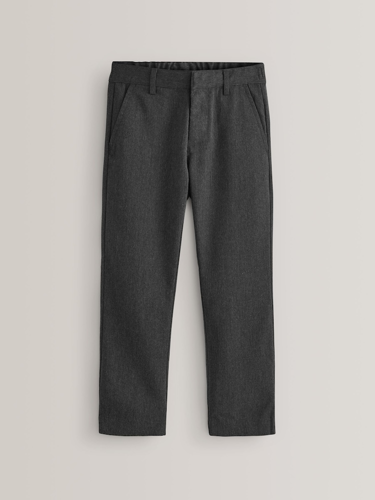 Grey 2 Pack Regular Leg Trousers (3-17yrs) - Image 2 of 7
