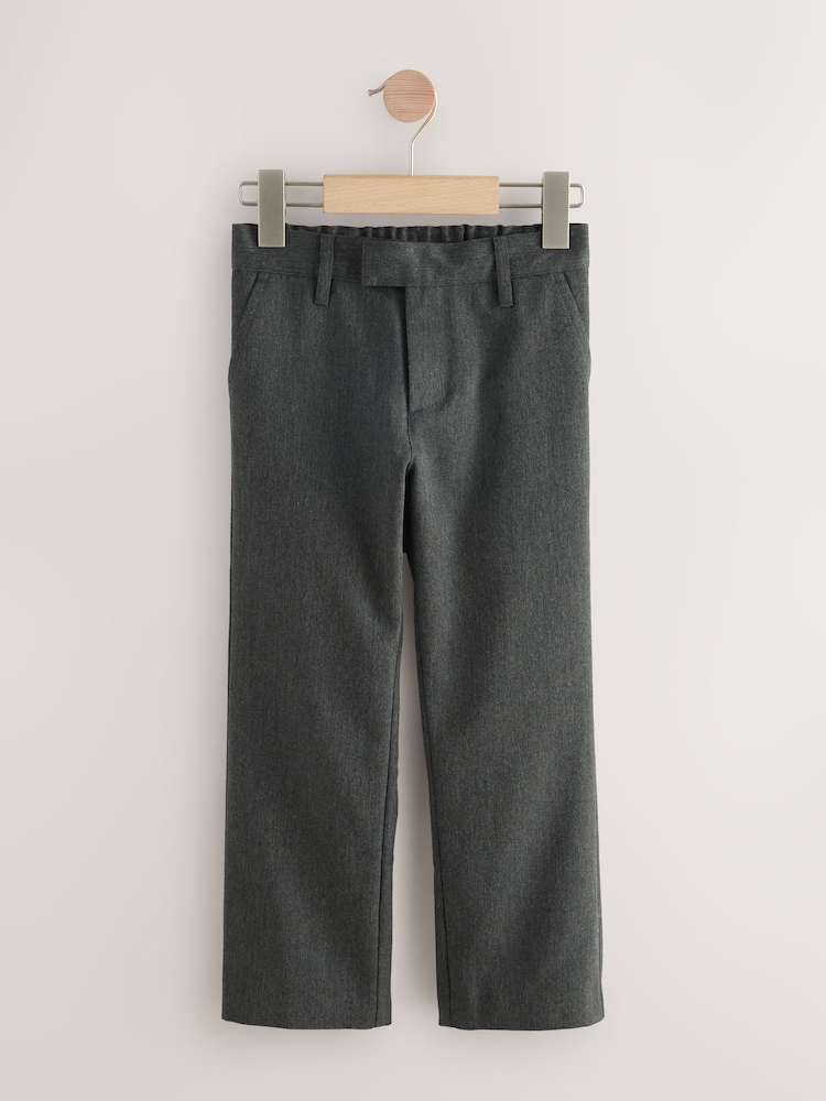 Grey Longer Length Standard Waist School Trousers (3-17yrs) - Image 1 of 6