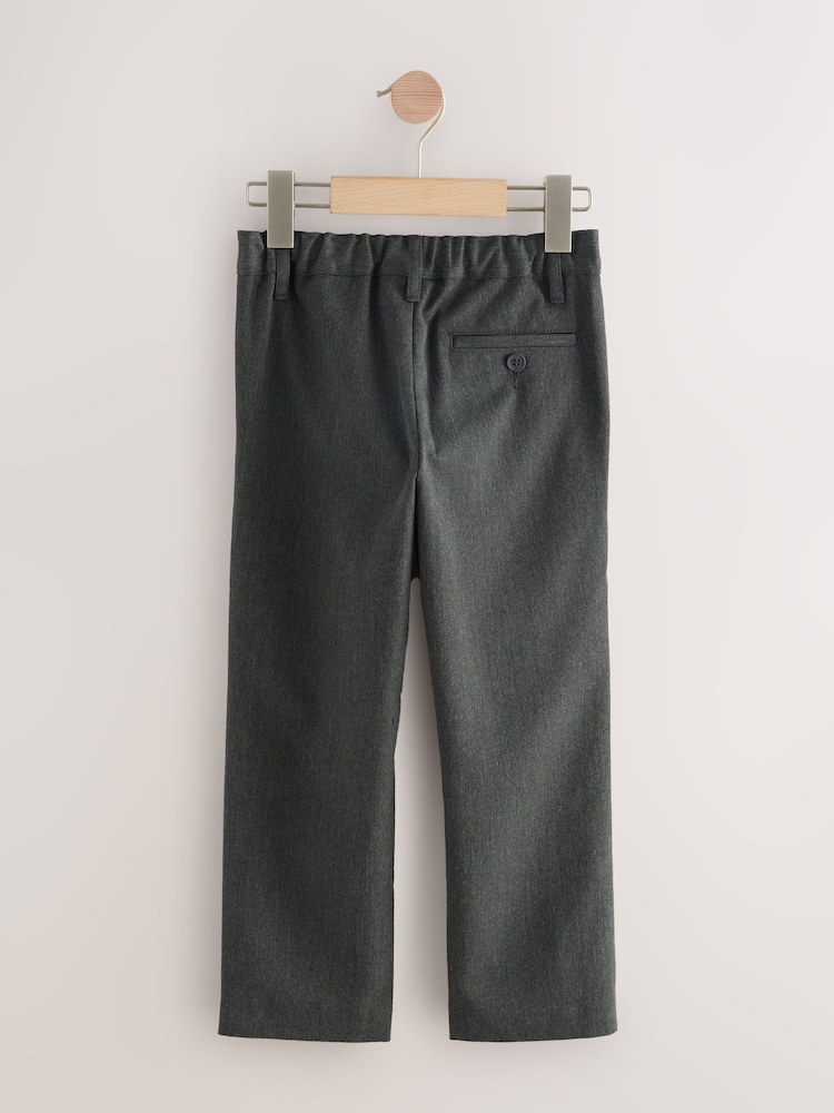 Grey Longer Length Standard Waist School Trousers (3-17yrs) - Image 2 of 6