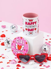 Sam Jayne Design Pink Galentine's Mug and Coaster Set - Image 4 of 5