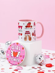 Sam Jayne Design Pink Galentine's Mug and Coaster Set - Image 5 of 5