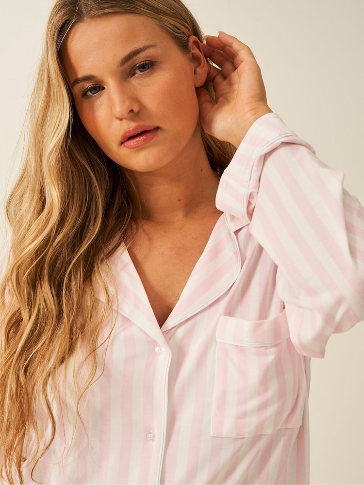 Babyroze - Stripe & Stare Long Sleeve Pyjamas Set - Image 3 of 7