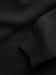 Black Knitted Crew Neck School Jumper (3-16yrs) - Image 7 of 7