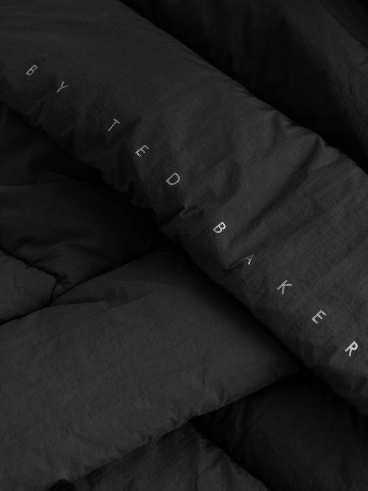 Baker by Ted Baker Shower Resistant Duvet Wrap Padded Black Coat - Image 6 of 6