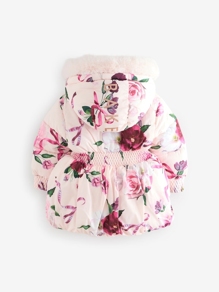 Pink - Baker by Ted Baker Shower Resistant Bubble Hem Padded Coat - Bild 2 von 7 Pink - Baker by Ted Baker Shower Resistant Bubble Hem Padded Coat - Bild 2 von 7