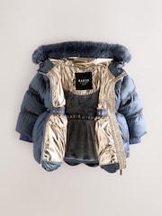 Baker by Ted Baker Shower Resistant Scallop Padded Coat With Detachable Bag - Image 14 of 22