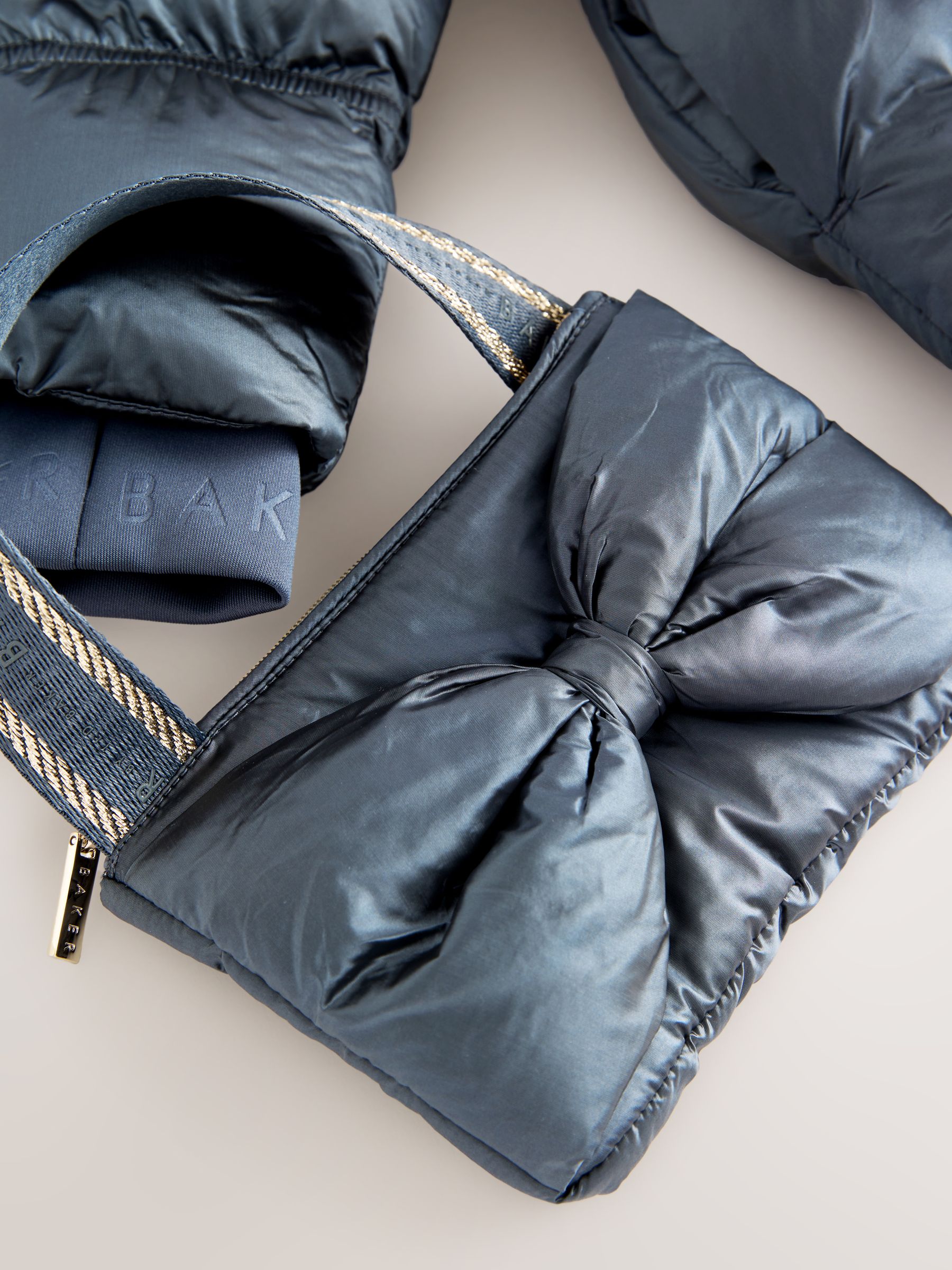 Baker by Ted Baker Shower Resistant Scallop Padded Coat with Detachable Bag 4 - 5 Years - Pink Girls Buy Baker by Ted Baker Shower Resistant Scallop Padded Coat With Detachable  Bag from Next USA