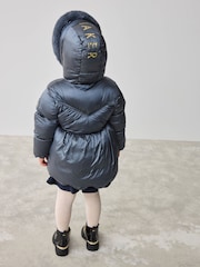 Baker by Ted Baker Shower Resistant Scallop Padded Coat With Detachable Bag - Image 2 of 22