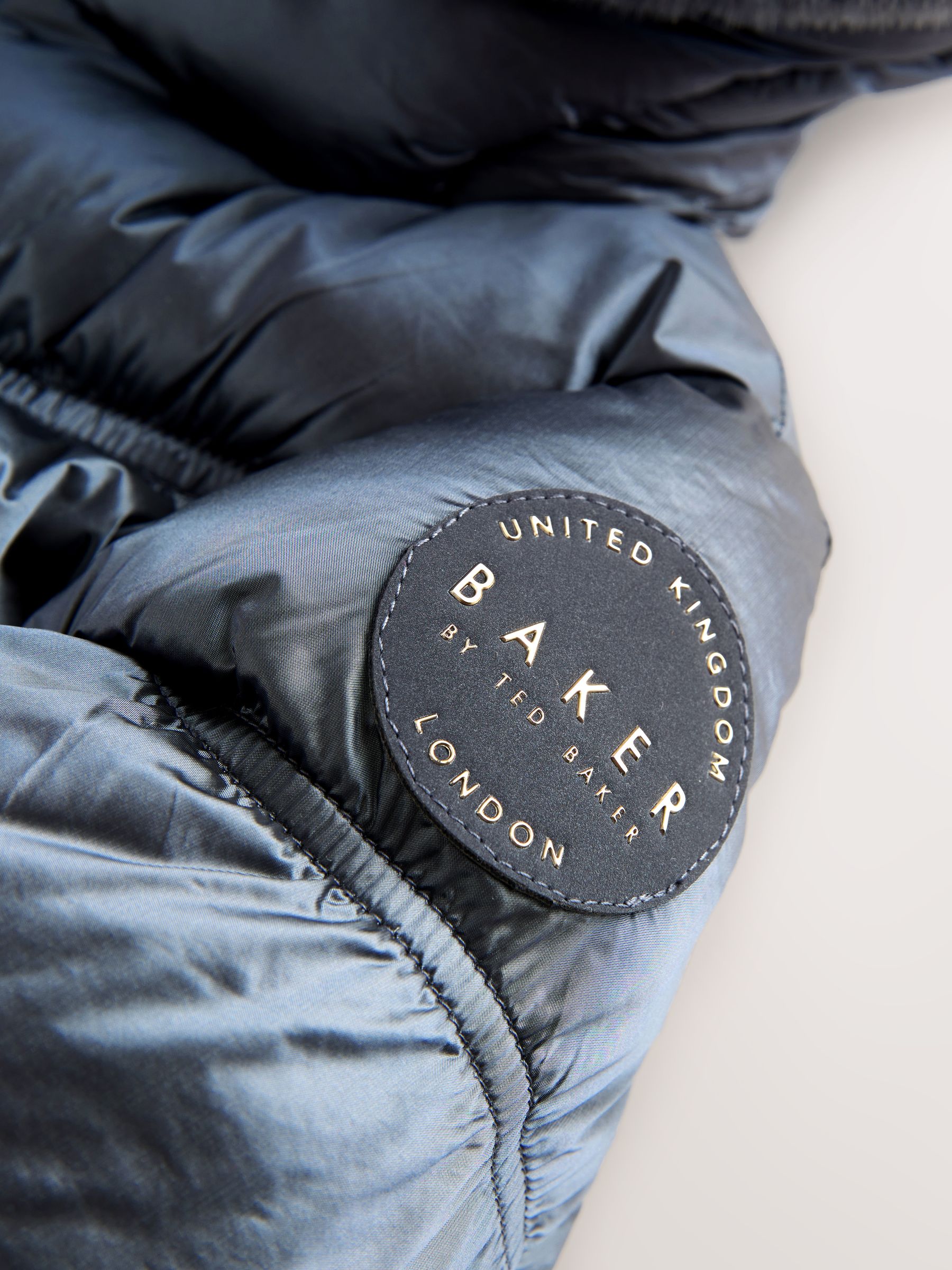Buy Baker by Ted Baker Shower Resistant Scallop Padded Coat With