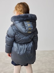 Baker by Ted Baker Shower Resistant Scallop Padded Coat With Detachable Bag - Image 5 of 22