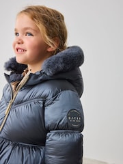 Baker by Ted Baker Shower Resistant Scallop Padded Coat With Detachable Bag - Image 7 of 22