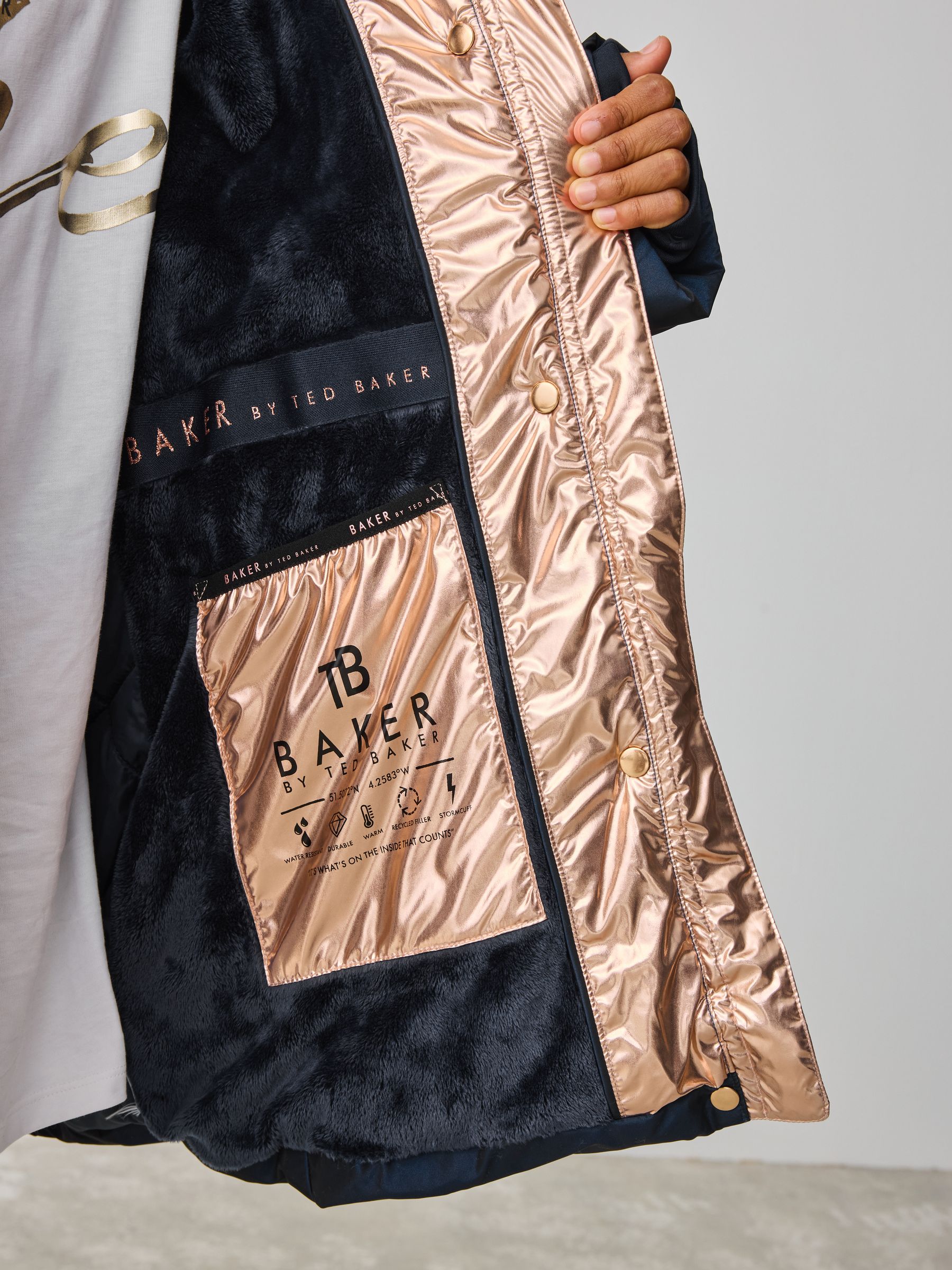 Buy Baker by Ted Baker Shower Resistant Midweight Belted Padded