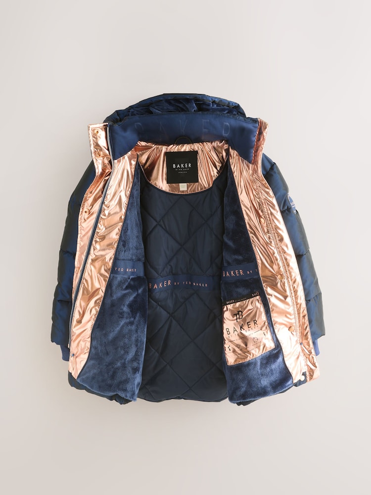 Baker by Ted Baker Shower Resistant Midweight Belted Padded Coat - Image 1 of 4 Baker by Ted Baker Shower Resistant Midweight Belted Padded Coat - Image 1 of 4