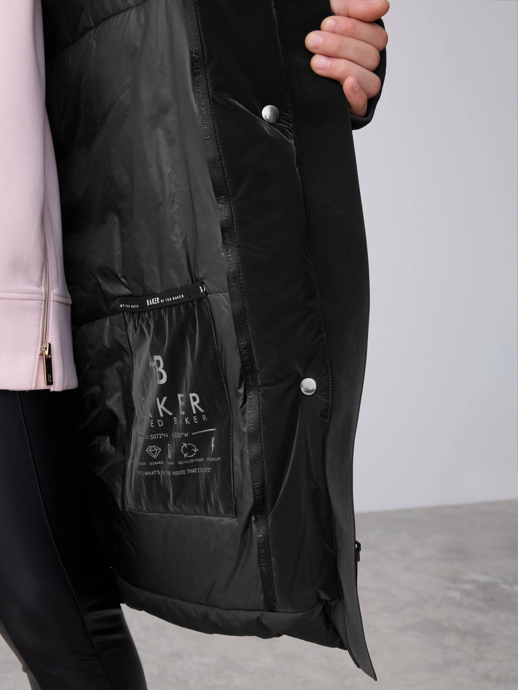 Buy Baker by Ted Baker Shower Resistant Longline Belted Padded