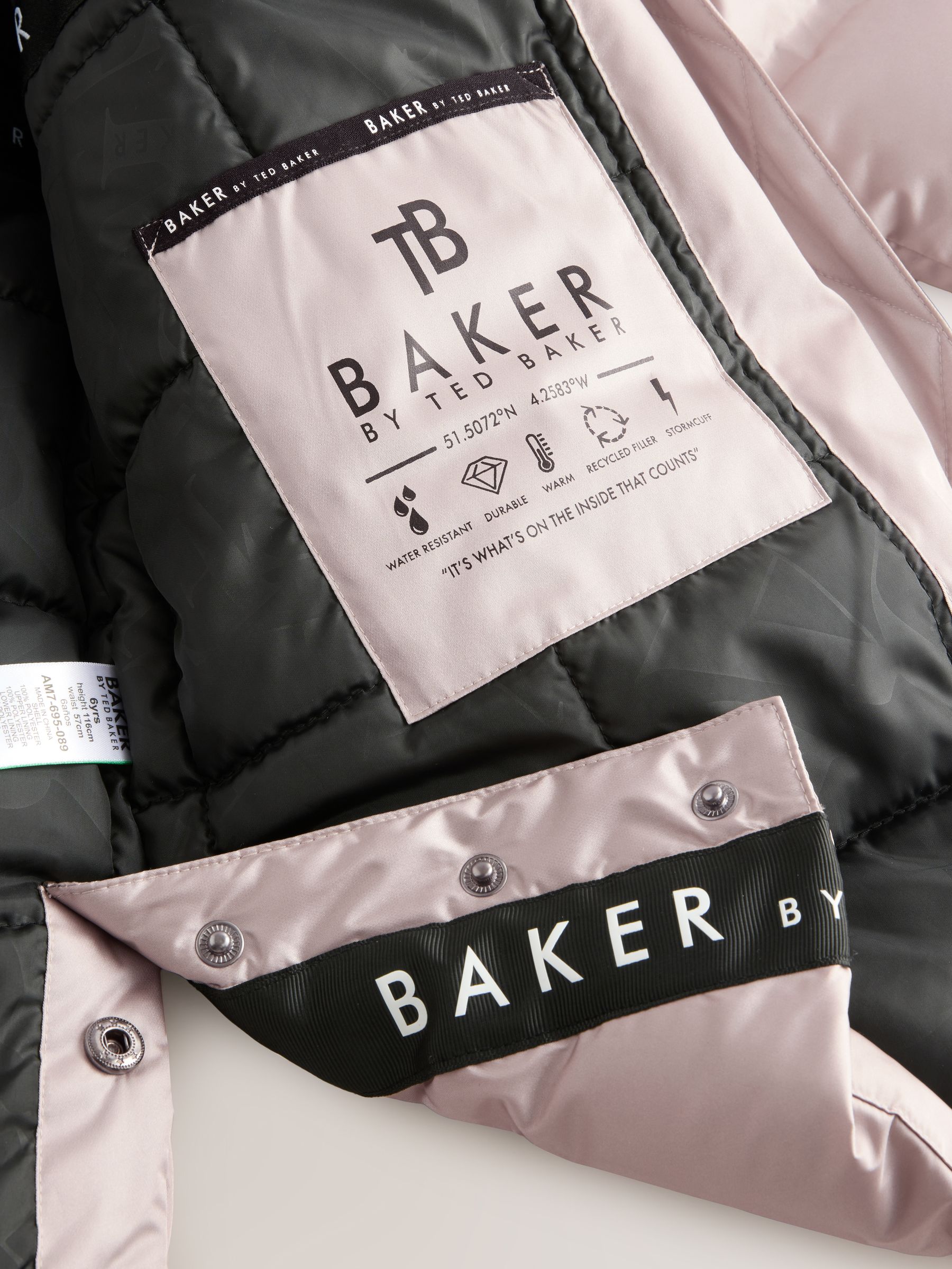 TED BAKER Aラインコート ピンクベージュ 美ライントレンチコート◼︎ベビーピンク | SHARA