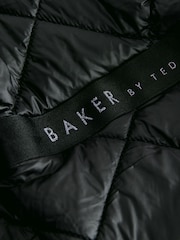 Baker by Ted Baker Shower Resistant Lilac Shirred Padded Coat - Image 15 of 17