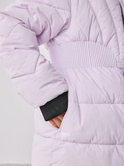 Baker by Ted Baker Shower Resistant Lilac Shirred Padded Coat - Image 8 of 17