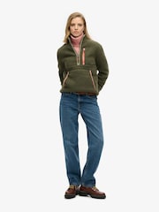 Superdry Green Outdoor Half Zip Fleece - Image 2 of 3