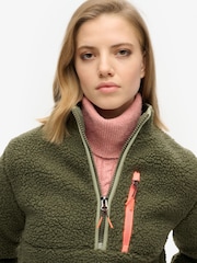 Superdry Green Outdoor Half Zip Fleece - Image 3 of 3