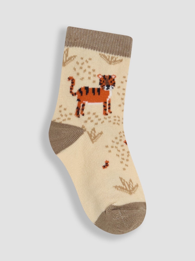 JoJo Maman Bébé Orange Printed Socks 3 Pack - Image 5 of 5 JoJo Maman Bébé Orange Printed Socks 3 Pack - Image 5 of 5