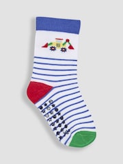 JoJo Maman Bébé Red 5-Pack Socks - Image 4 of 6