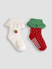 Pack de 2 calcetines con volantes de Jojo Maman Bébé - Imagen 1 de 5