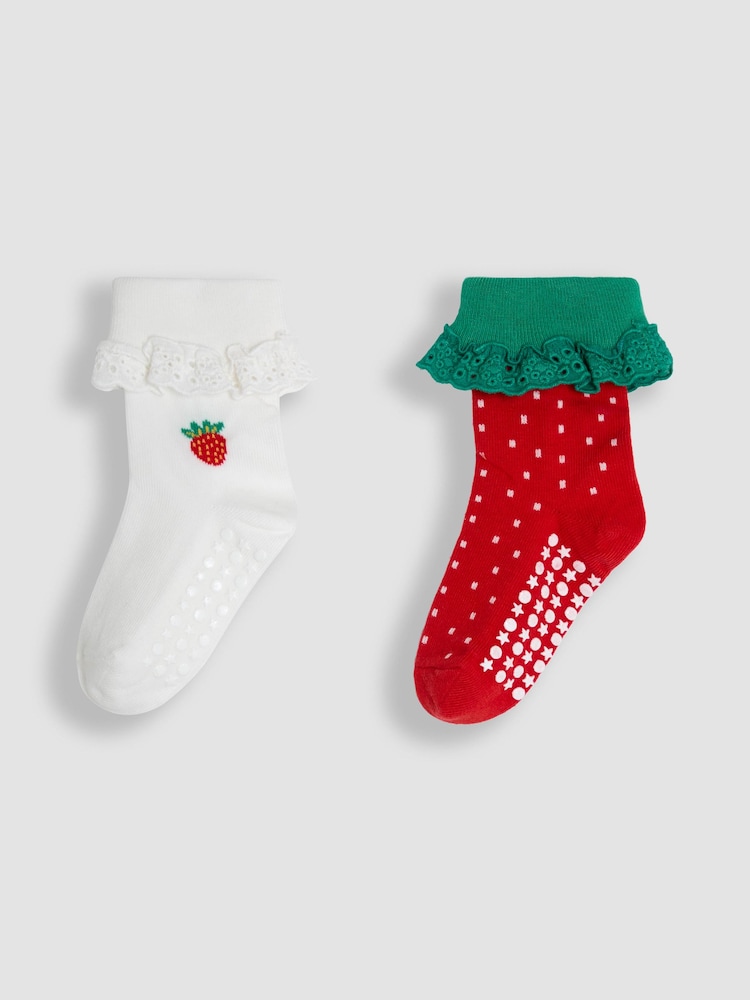 Pack de 2 calcetines con volantes de Jojo Maman Bébé - Imagen 1 de 5