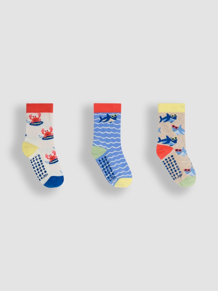 JoJo Maman Bébé 3-Pack Printed Socks - Bild 1 von 4 JoJo Maman Bébé 3-Pack Printed Socks - Bild 1 von 4