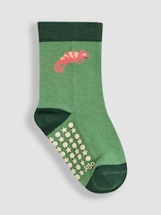 JoJo Maman Bébé Green Printed Socks 3 Pack - Image 2 of 4