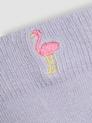 JoJo Maman Bébé Pink Printed Socks 3 Pack - Image 2 of 4