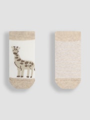 JoJo Maman Bébé Natural Baby Socks 2 Pack - Image 1 of 3