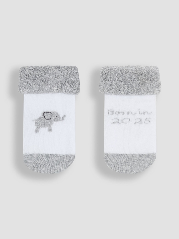 Jojo Maman Bébé 2er Pack Born In 2025 Babysocken - Bild 1 von 3